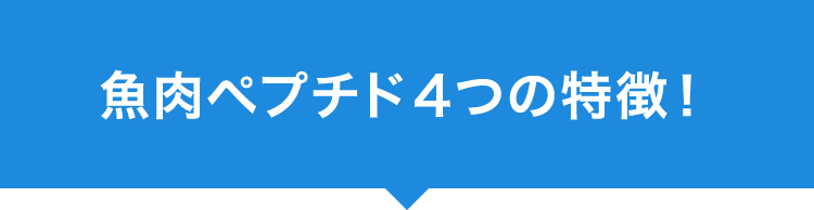 まだある魚肉ペプチドの4つの特徴！